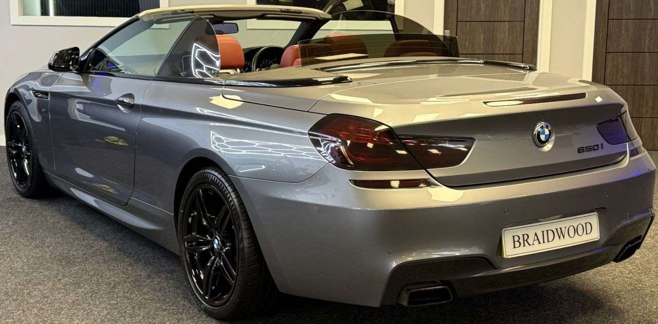A 2018 BMW 6 SERIES 4.4 650i GPF V8 M Sport Convertible 2dr Petrol Auto Euro 6 (s/s) (450 ps) A 2018 BMW 6 SERIES 4.4 650i GPF V8 M Sport Convertible 2dr Petrol Auto Euro 6 (s/s) (450 ps)
