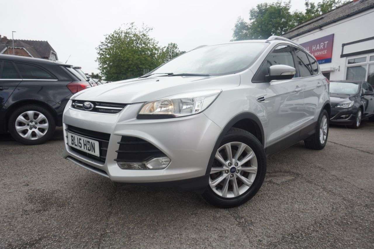 A 2015 FORD KUGA 2.0 TDCi Titanium SUV 5dr Diesel Manual 2WD Euro 6 (s/s) (150 ps) 6 Speed. A 2015 FORD KUGA 2.0 TDCi Titanium SUV 5dr Diesel Manual 2WD Euro 6 (s/s) (150 ps) 6 Speed.