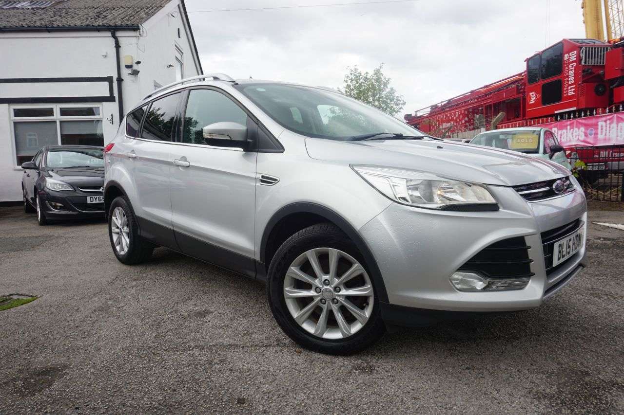 A 2015 FORD KUGA 2.0 TDCi Titanium SUV 5dr Diesel Manual 2WD Euro 6 (s/s) (150 ps) 6 Speed. A 2015 FORD KUGA 2.0 TDCi Titanium SUV 5dr Diesel Manual 2WD Euro 6 (s/s) (150 ps) 6 Speed.