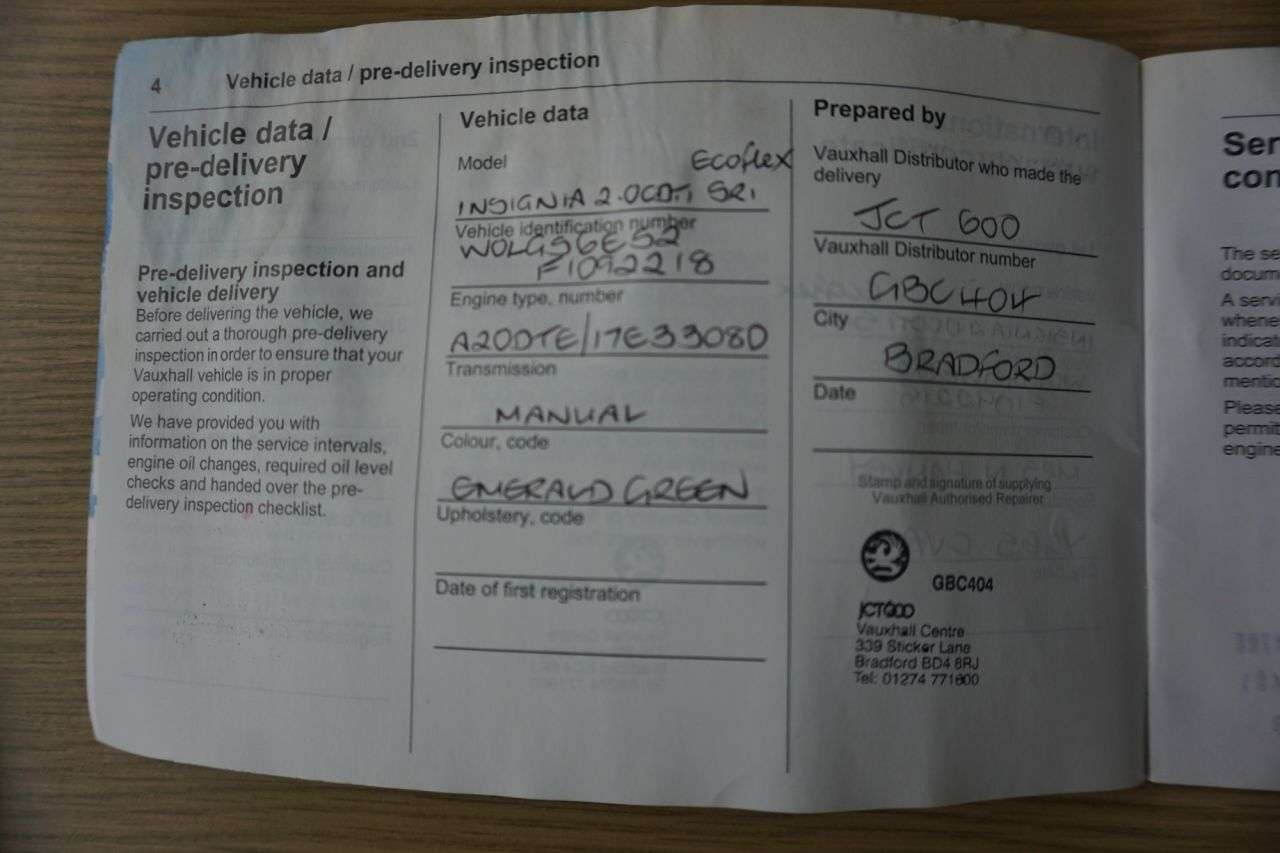 2015 VAUXHALL INSIGNIA 2015 VAUXHALL INSIGNIA