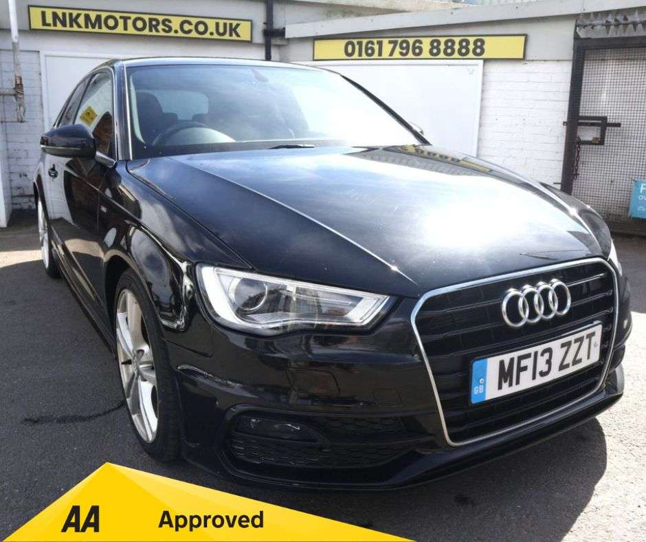 A 2013 AUDI A3 2.0 TDI S line Hatchback 3dr Diesel Manual Euro 5 (s/s) (150 ps) *2 YEAR WA A 2013 AUDI A3 2.0 TDI S line Hatchback 3dr Diesel Manual Euro 5 (s/s) (150 ps) *2 YEAR WA