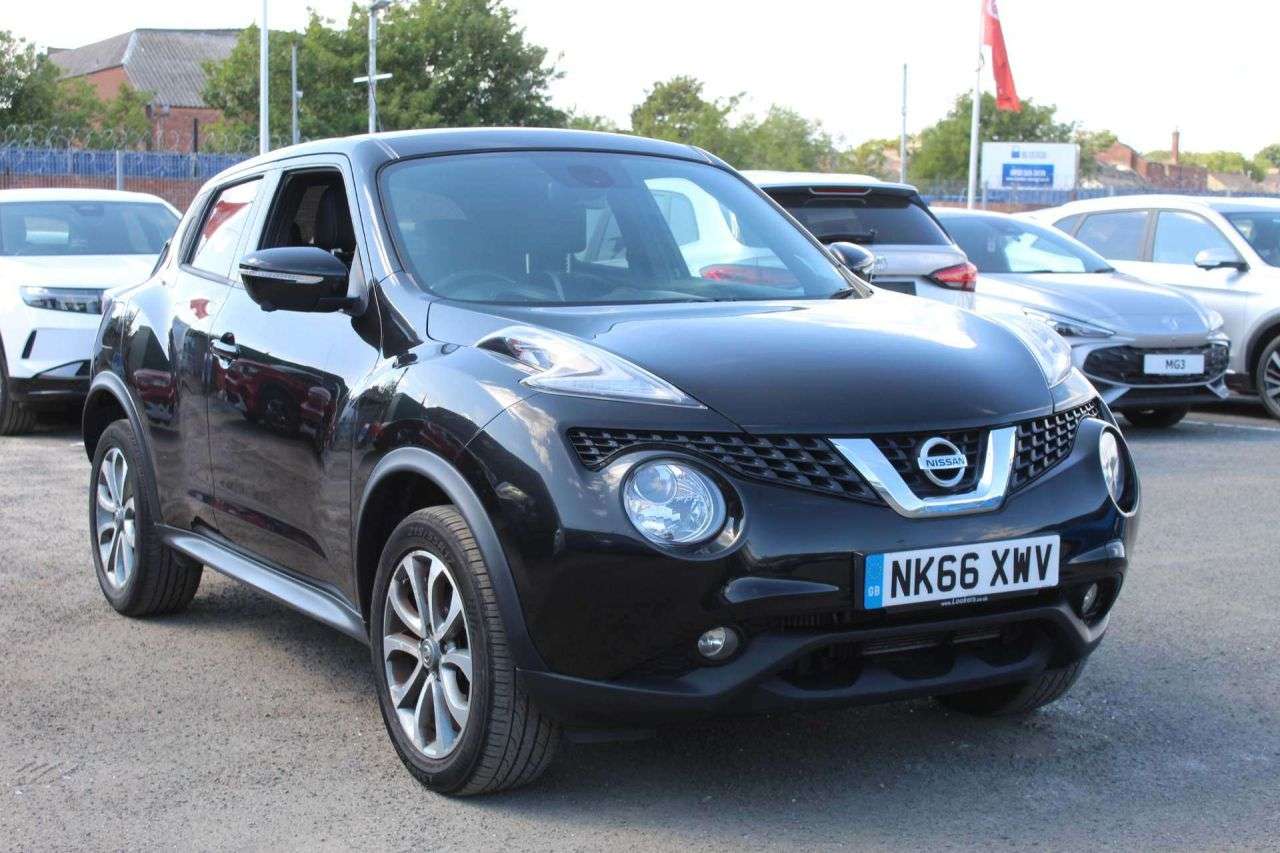A 2016 NISSAN JUKE 1.5 dCi Tekna SUV 5dr Diesel Manual Euro 6 (s/s) (110 ps) *2 YEAR WTY FROM A 2016 NISSAN JUKE 1.5 dCi Tekna SUV 5dr Diesel Manual Euro 6 (s/s) (110 ps) *2 YEAR WTY FROM
