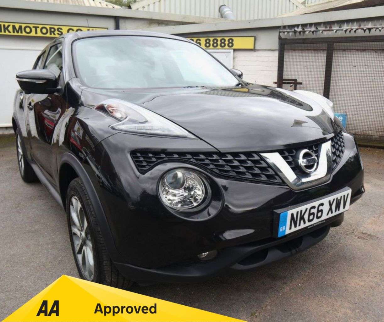 A 2016 NISSAN JUKE 1.5 dCi Tekna SUV 5dr Diesel Manual Euro 6 (s/s) (110 ps) *2 YEAR WTY FROM A 2016 NISSAN JUKE 1.5 dCi Tekna SUV 5dr Diesel Manual Euro 6 (s/s) (110 ps) *2 YEAR WTY FROM