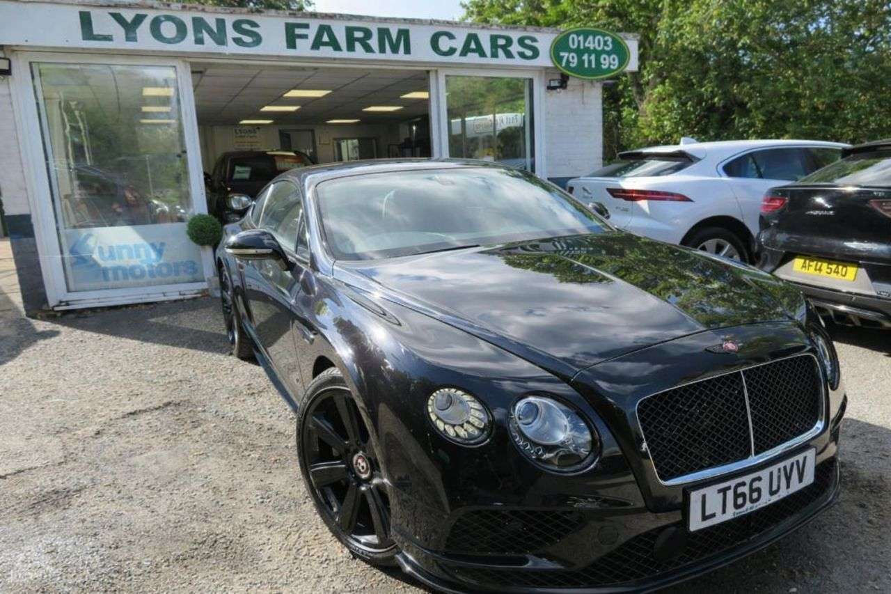 A 2016 BENTLEY CONTINENTAL 4.0 V8 GT S Coupe 2dr Petrol Automatic 4WD Euro 6 (528 ps) Four Wheel Drive A 2016 BENTLEY CONTINENTAL 4.0 V8 GT S Coupe 2dr Petrol Automatic 4WD Euro 6 (528 ps) Four Wheel Drive