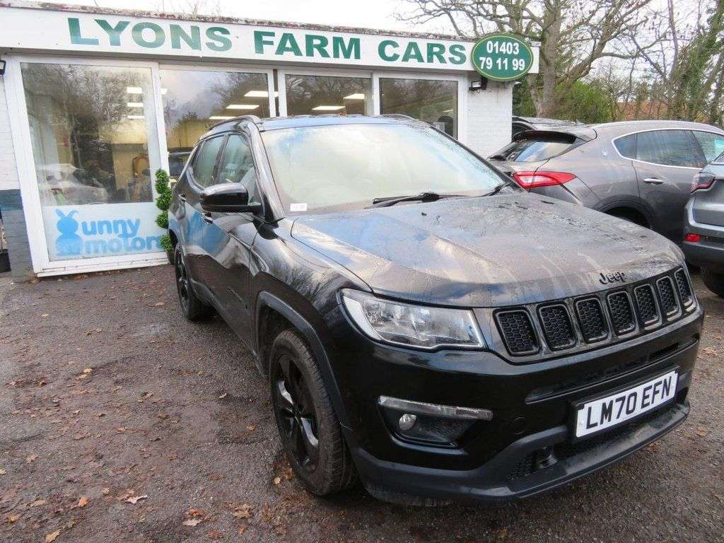 A 2020 JEEP COMPASS 1.4T MultiAirII GPF Night Eagle SUV 5dr Petrol Manual Euro 6 (s/s) (140 ps) A 2020 JEEP COMPASS 1.4T MultiAirII GPF Night Eagle SUV 5dr Petrol Manual Euro 6 (s/s) (140 ps)