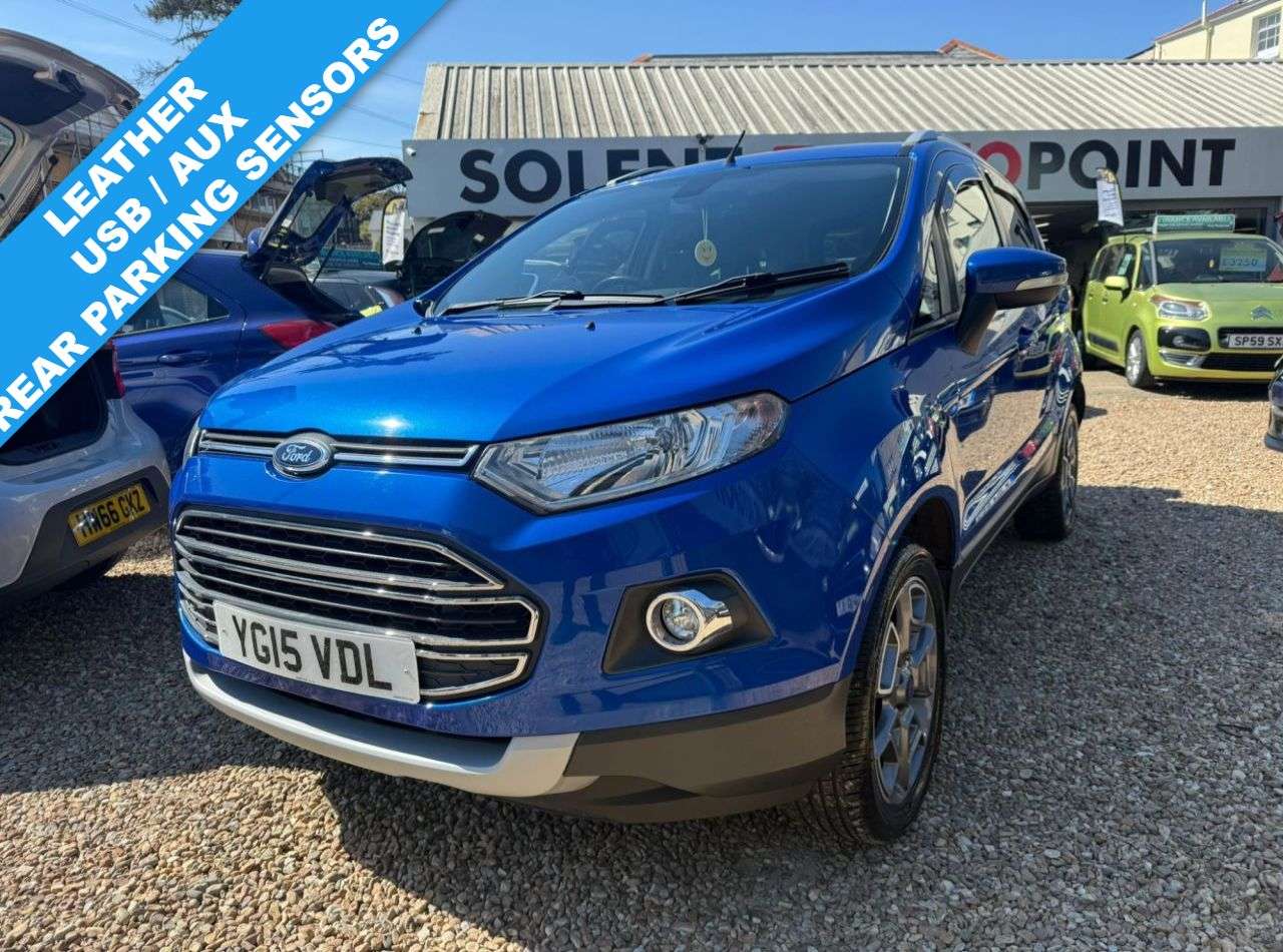 A 2015 FORD ECOSPORT 1.0T EcoBoost Titanium SUV 5dr Petrol Manual 2WD Euro 5 (s/s) (125 ps) A 2015 FORD ECOSPORT 1.0T EcoBoost Titanium SUV 5dr Petrol Manual 2WD Euro 5 (s/s) (125 ps)