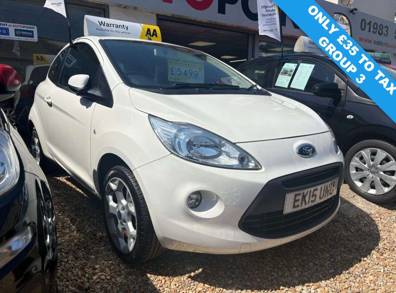 A 2015 FORD KA 1.2 Zetec Hatchback 3dr Petrol Manual Euro 5 (s/s) (69 ps) A 2015 FORD KA 1.2 Zetec Hatchback 3dr Petrol Manual Euro 5 (s/s) (69 ps)