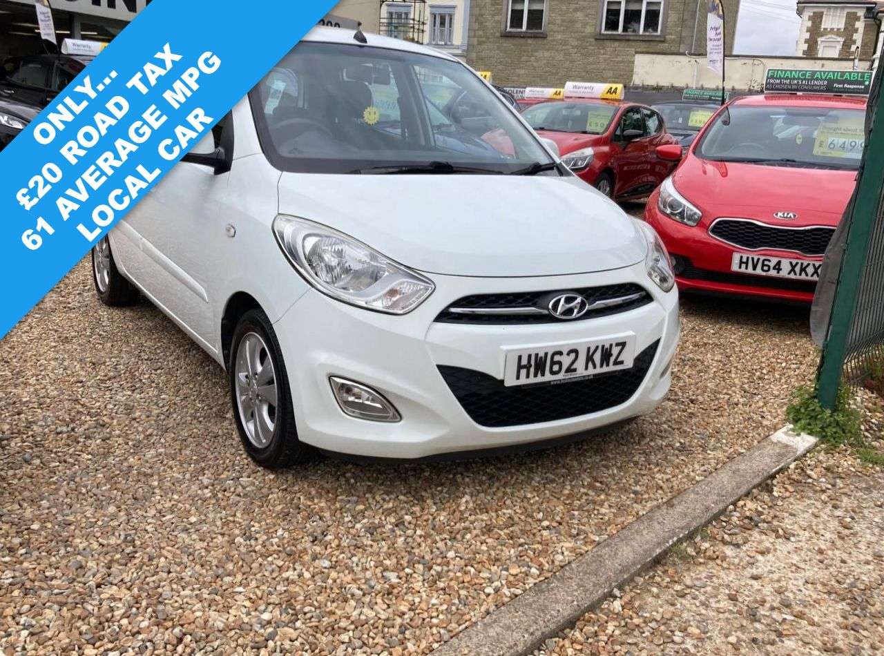A 2012 HYUNDAI I10 1.2 Active Hatchback 5dr Petrol Manual Euro 5 (85 bhp) A 2012 HYUNDAI I10 1.2 Active Hatchback 5dr Petrol Manual Euro 5 (85 bhp)