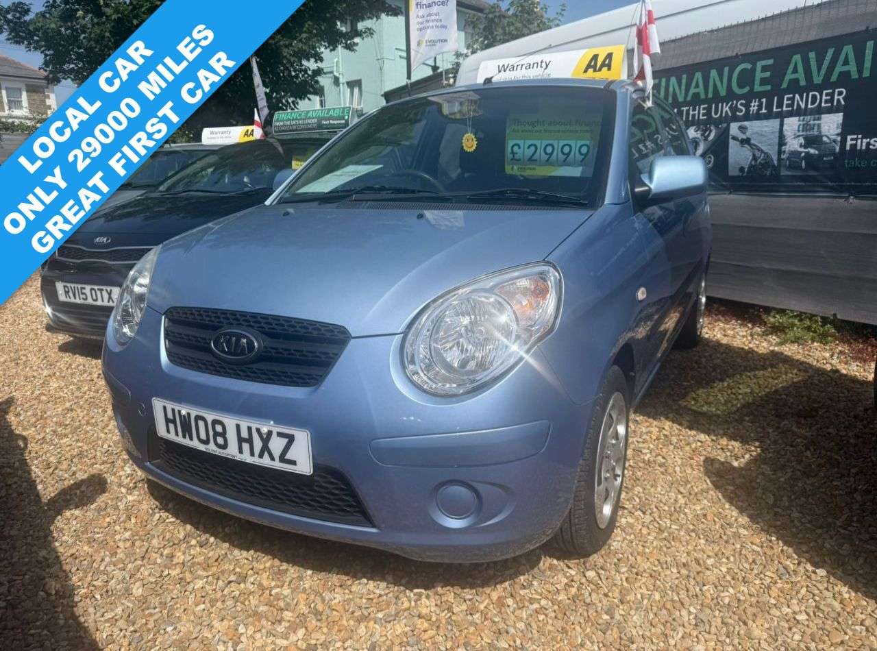 A 2008 KIA PICANTO 1.1 2 Hatchback 5dr Petrol Manual (126 g/km, 64 bhp) A 2008 KIA PICANTO 1.1 2 Hatchback 5dr Petrol Manual (126 g/km, 64 bhp)