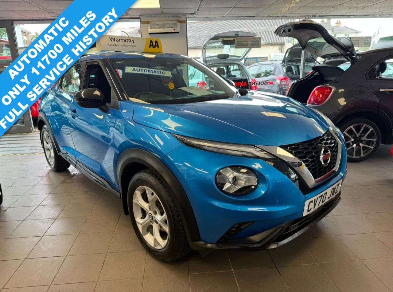 A 2020 NISSAN JUKE 1.0 DIG-T N-Connecta SUV 5dr Petrol DCT Auto Euro 6 (s/s) (114 ps) A 2020 NISSAN JUKE 1.0 DIG-T N-Connecta SUV 5dr Petrol DCT Auto Euro 6 (s/s) (114 ps)