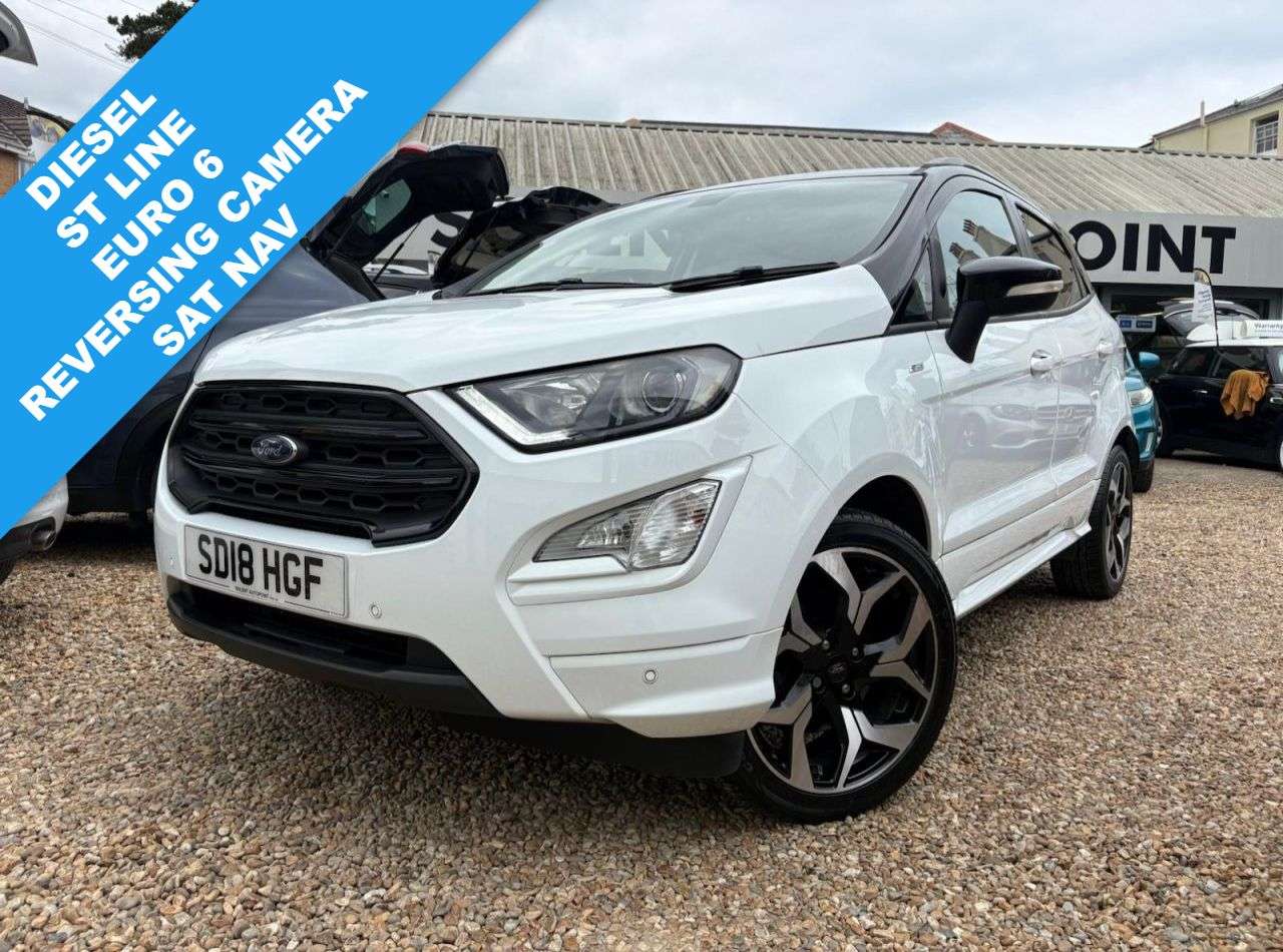 A 2018 FORD ECOSPORT 1.5 TDCi ST-Line SUV 5dr Diesel Manual Euro 6 (s/s) (100 ps) A 2018 FORD ECOSPORT 1.5 TDCi ST-Line SUV 5dr Diesel Manual Euro 6 (s/s) (100 ps)