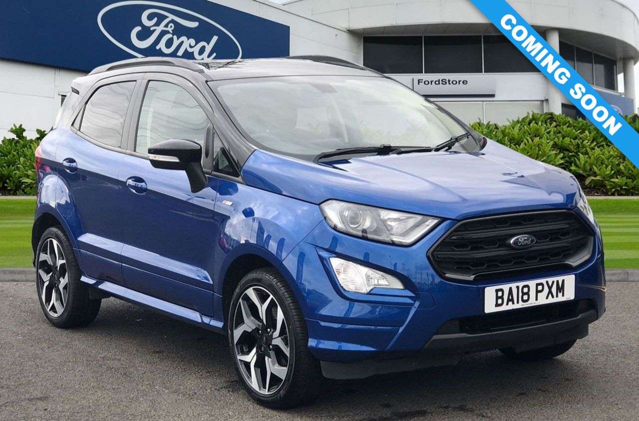 A 2018 FORD ECOSPORT 1.0T EcoBoost ST-Line SUV 5dr Petrol Manual Euro 6 (s/s) (125 ps) A 2018 FORD ECOSPORT 1.0T EcoBoost ST-Line SUV 5dr Petrol Manual Euro 6 (s/s) (125 ps)