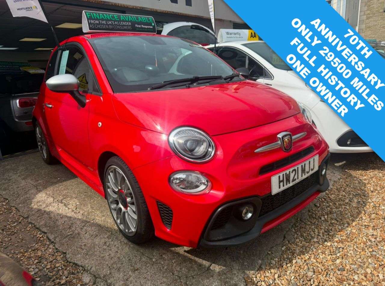 A 2021 ABARTH 595 1.4 T-Jet Turismo 70th Hatchback 3dr Petrol Manual Euro 6 (165 bhp) A 2021 ABARTH 595 1.4 T-Jet Turismo 70th Hatchback 3dr Petrol Manual Euro 6 (165 bhp)