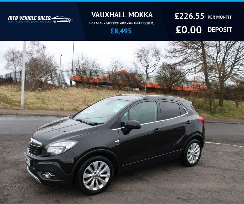 A 2015 VAUXHALL MOKKA 1.4T SE AUTO,2015,Leather,Bluetooth,DAB,Cruise,Park Sensors,F.S.H,Ulez Comp A 2015 VAUXHALL MOKKA 1.4T SE AUTO,2015,Leather,Bluetooth,DAB,Cruise,Park Sensors,F.S.H,Ulez Comp