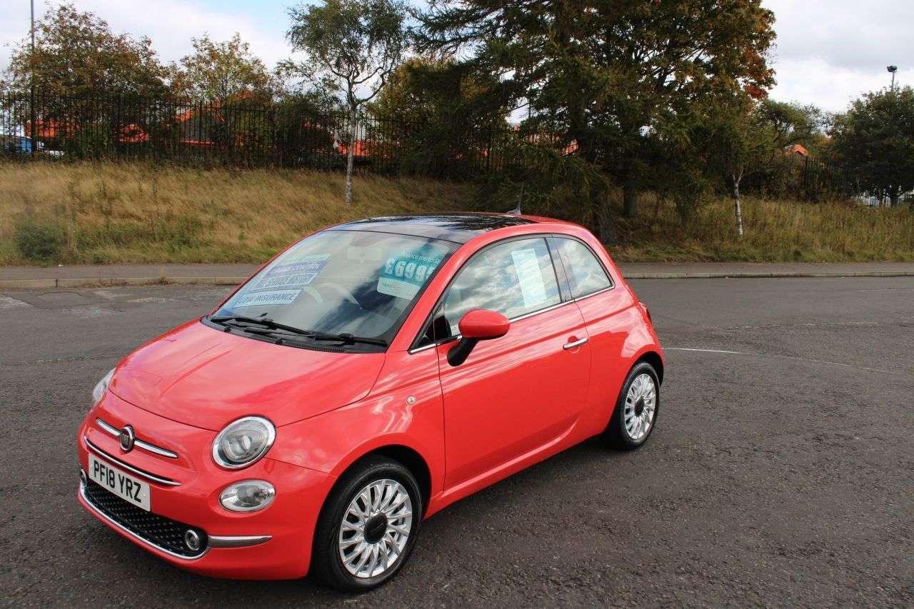 A 2018 FIAT 500 1.2 Lounge 2018,Glass roof,Bluetooth,DAB,Cruise,Parking Sensors,F.S.H,Ulez A 2018 FIAT 500 1.2 Lounge 2018,Glass roof,Bluetooth,DAB,Cruise,Parking Sensors,F.S.H,Ulez