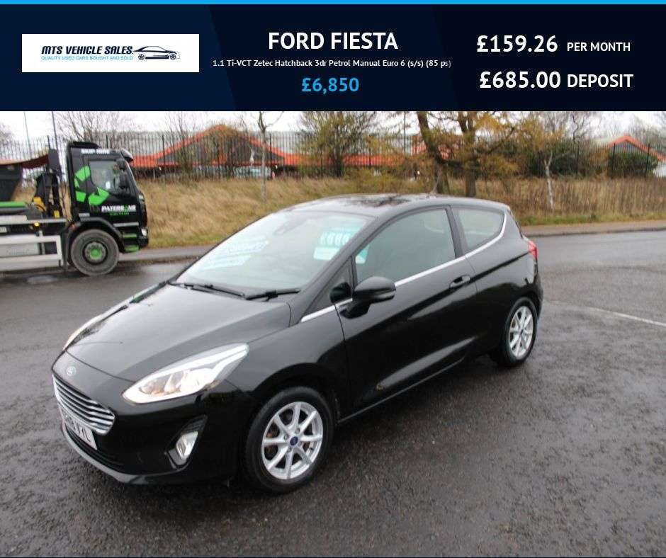 A 2018 FORD FIESTA 1.1 Ti-VCT Zetec 2018,Bluetooth,DAB,Insurance Group 5,F.S.H,Ulez Compliant A 2018 FORD FIESTA 1.1 Ti-VCT Zetec 2018,Bluetooth,DAB,Insurance Group 5,F.S.H,Ulez Compliant