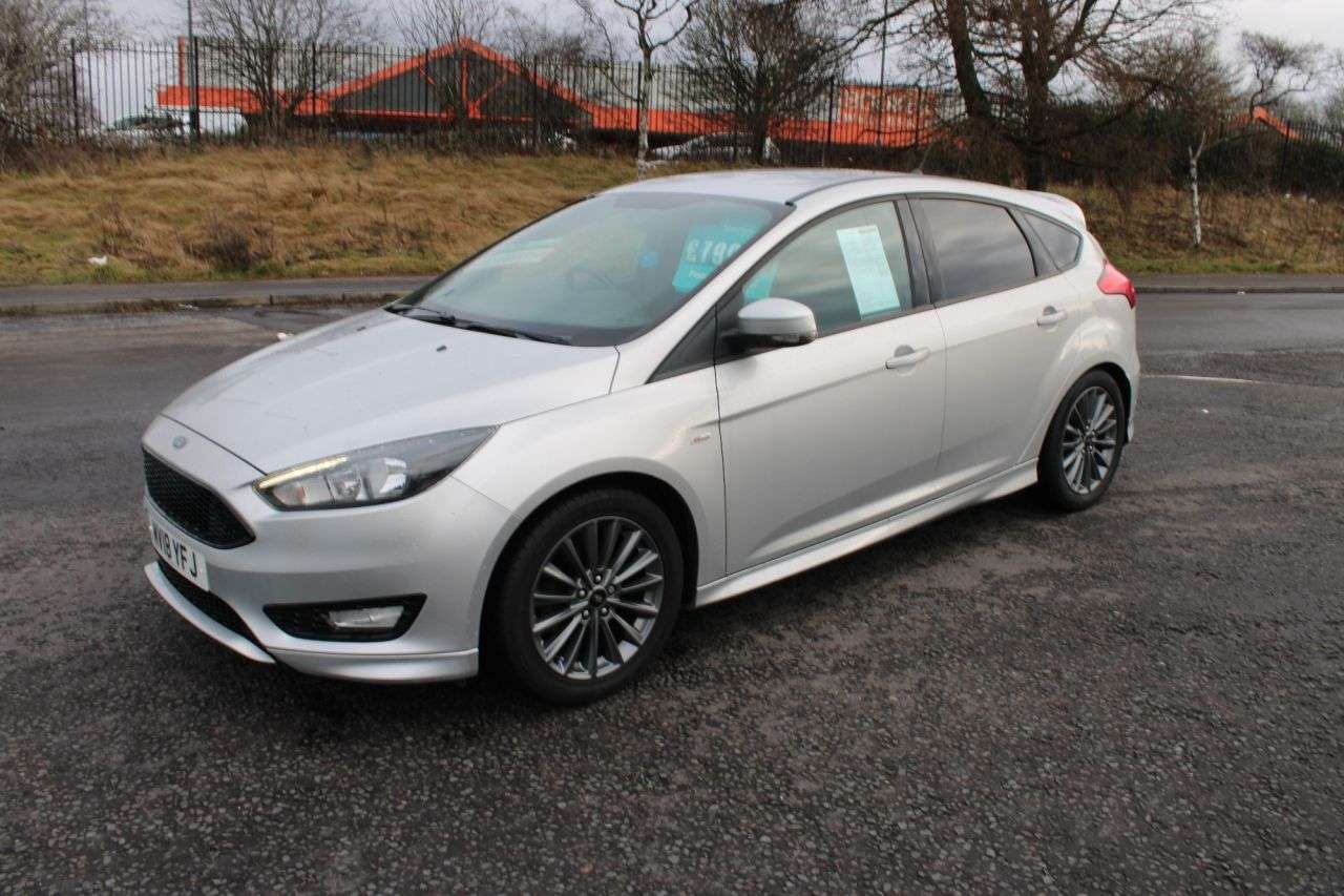 A 2018 FORD FOCUS 1.0T ST-Line 2018.Sat Nav,Bluetooth,DAB,18*Alloys.Park Sensors,Air Con,65mp A 2018 FORD FOCUS 1.0T ST-Line 2018.Sat Nav,Bluetooth,DAB,18*Alloys.Park Sensors,Air Con,65mp