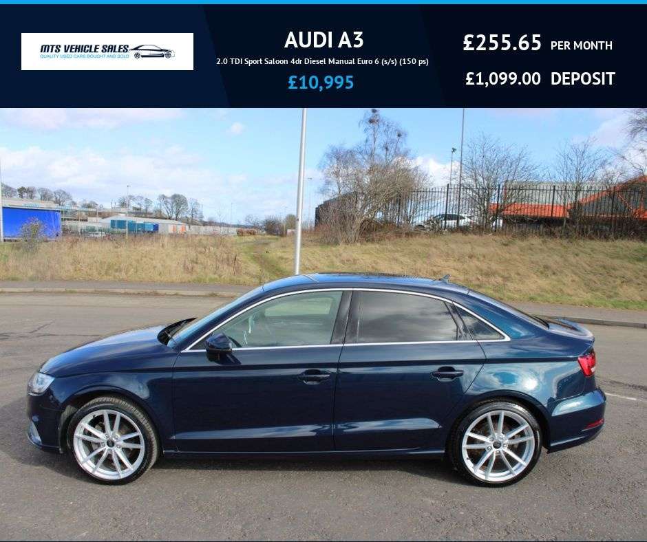 A 2018 AUDI A3 2.0 TDI Sport Saloon 2018,Sat Nav,Bluetooth,DAB,Parking Sensors,Superb Cond A 2018 AUDI A3 2.0 TDI Sport Saloon 2018,Sat Nav,Bluetooth,DAB,Parking Sensors,Superb Cond