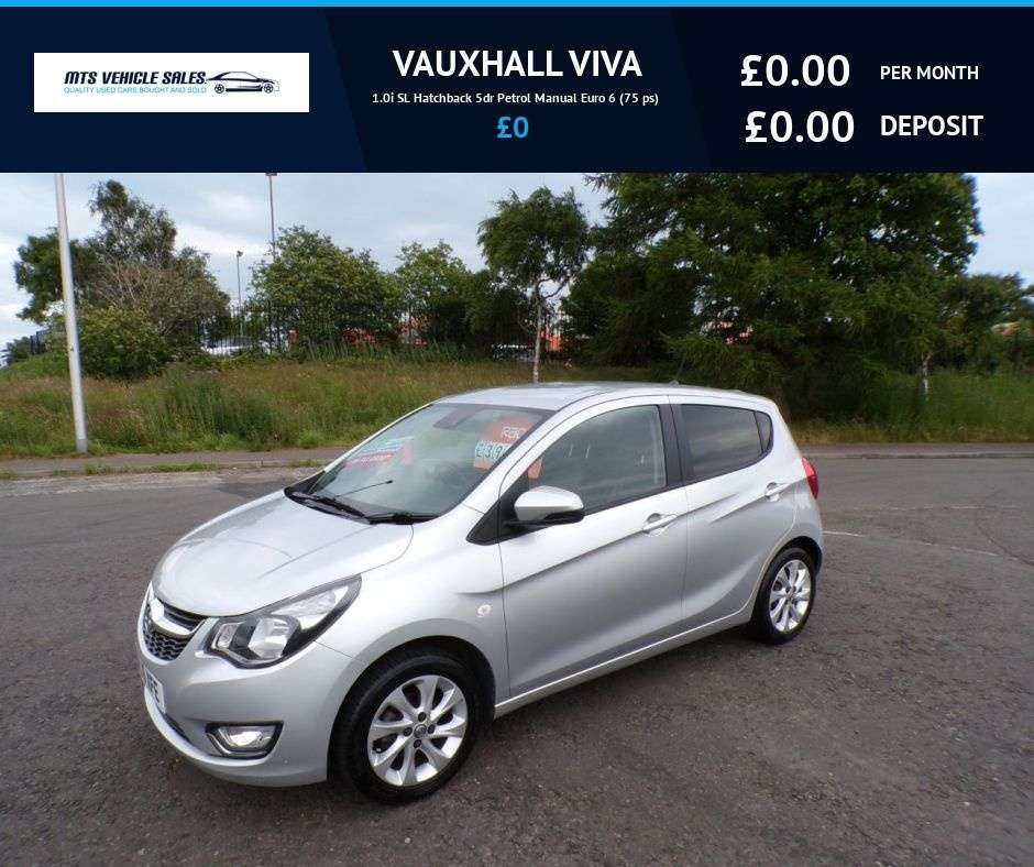 A 2016 VAUXHALL VIVA 1.0i SL 2016,Bluetooth,Cruise,Parking Sensors,62mpg,£20 Tax,Ulez Compliant A 2016 VAUXHALL VIVA 1.0i SL 2016,Bluetooth,Cruise,Parking Sensors,62mpg,£20 Tax,Ulez Compliant