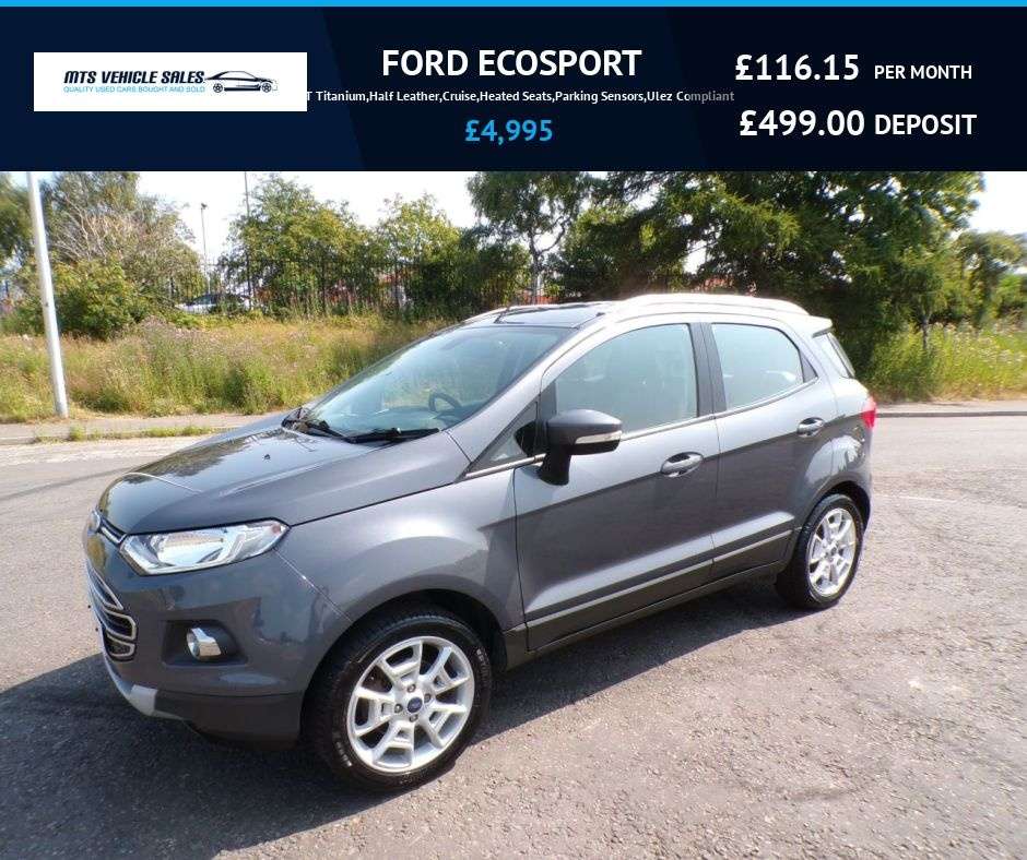 A 2017 FORD ECOSPORT 1.0T Titanium,Half Leather,Cruise,Heated Seats,Parking Sensors,Ulez Complia A 2017 FORD ECOSPORT 1.0T Titanium,Half Leather,Cruise,Heated Seats,Parking Sensors,Ulez Complia