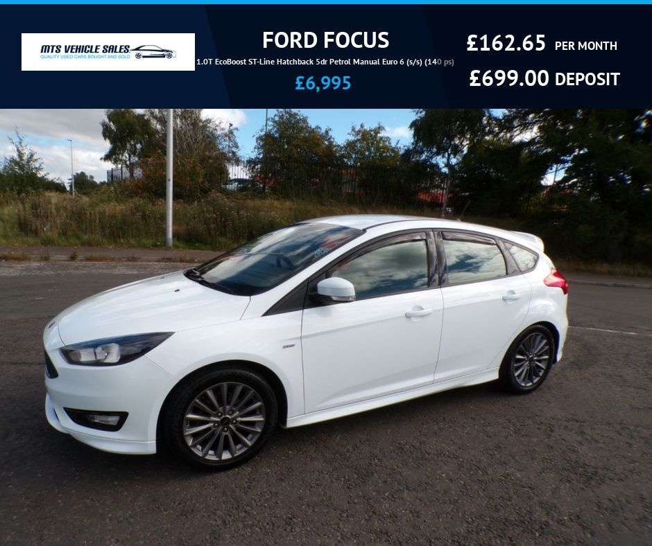 A 2017 FORD FOCUS 1.0T ST-Line 2017,Sat Nav,Reversing Camera,Bluetooth,DAB,Service History,Ul A 2017 FORD FOCUS 1.0T ST-Line 2017,Sat Nav,Reversing Camera,Bluetooth,DAB,Service History,Ul