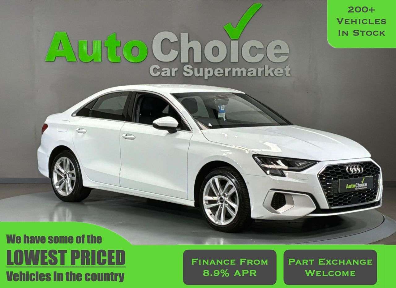 A 2022 AUDI A3 1.5 TFSI 35 Sport Saloon 4dr Petrol Manual Euro 6 (s/s) (150 ps) *UPTO 50MP A 2022 AUDI A3 1.5 TFSI 35 Sport Saloon 4dr Petrol Manual Euro 6 (s/s) (150 ps) *UPTO 50MP