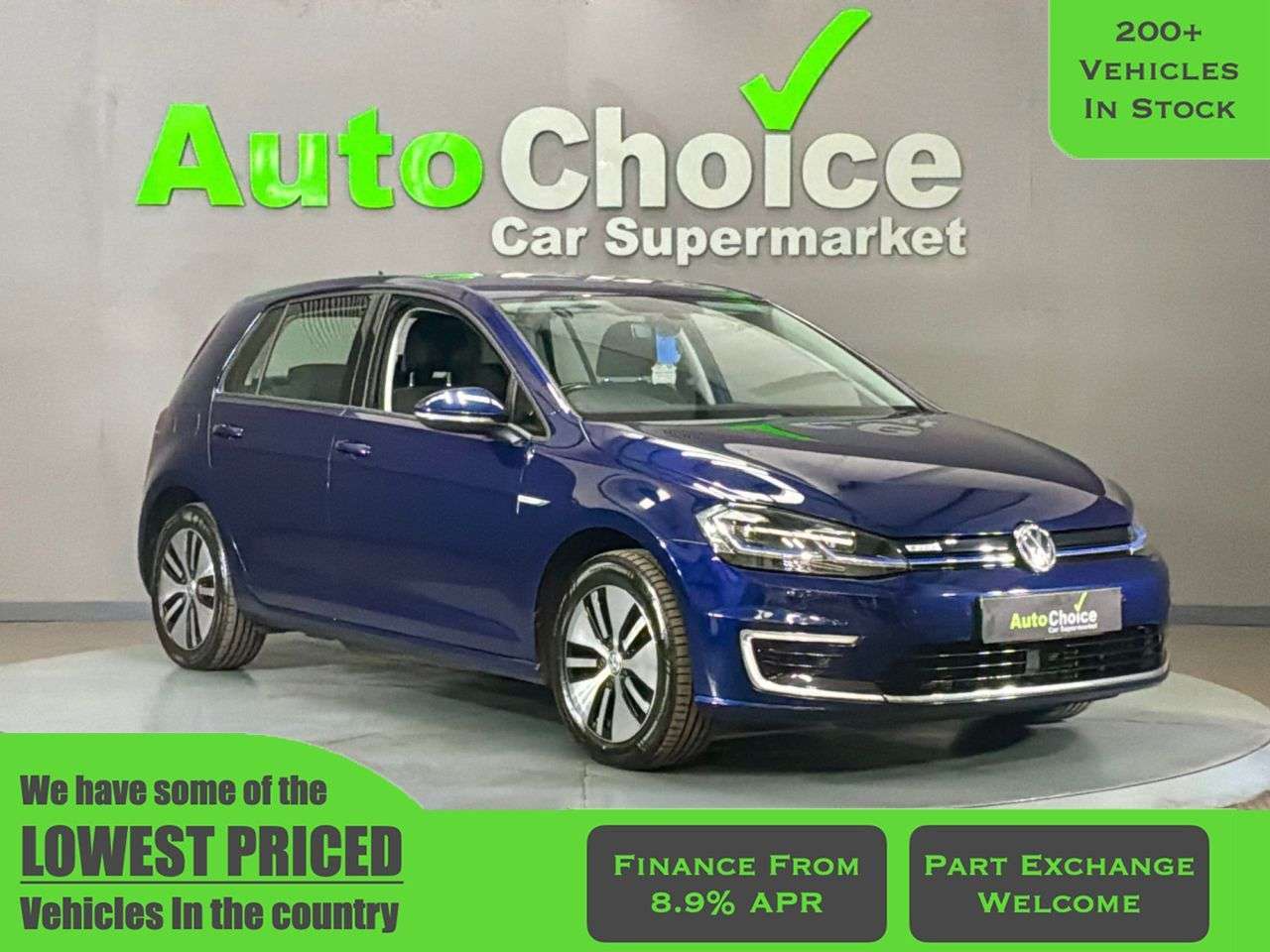 A 2020 VOLKSWAGEN E-GOLF 35.8kWh e-Golf Hatchback 5dr Electric Auto (136 ps) *Amazing Finance Option A 2020 VOLKSWAGEN E-GOLF 35.8kWh e-Golf Hatchback 5dr Electric Auto (136 ps) *Amazing Finance Option