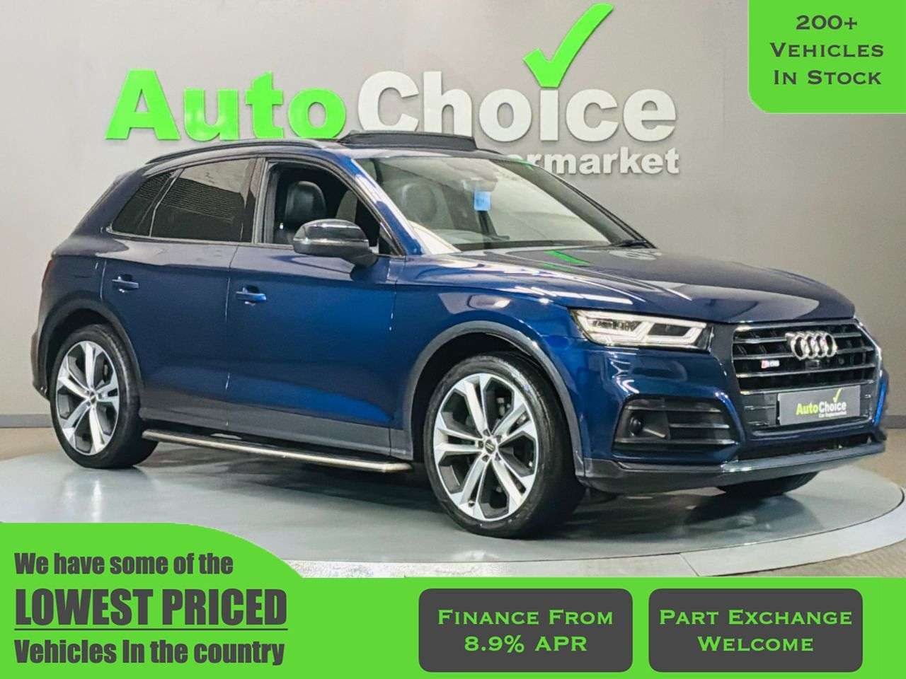 A 2019 AUDI SQ5 3.0 TDI V6 Vorsprung SUV 5dr Diesel Tiptronic quattro Euro 6 (s/s) (347 ps) A 2019 AUDI SQ5 3.0 TDI V6 Vorsprung SUV 5dr Diesel Tiptronic quattro Euro 6 (s/s) (347 ps)
