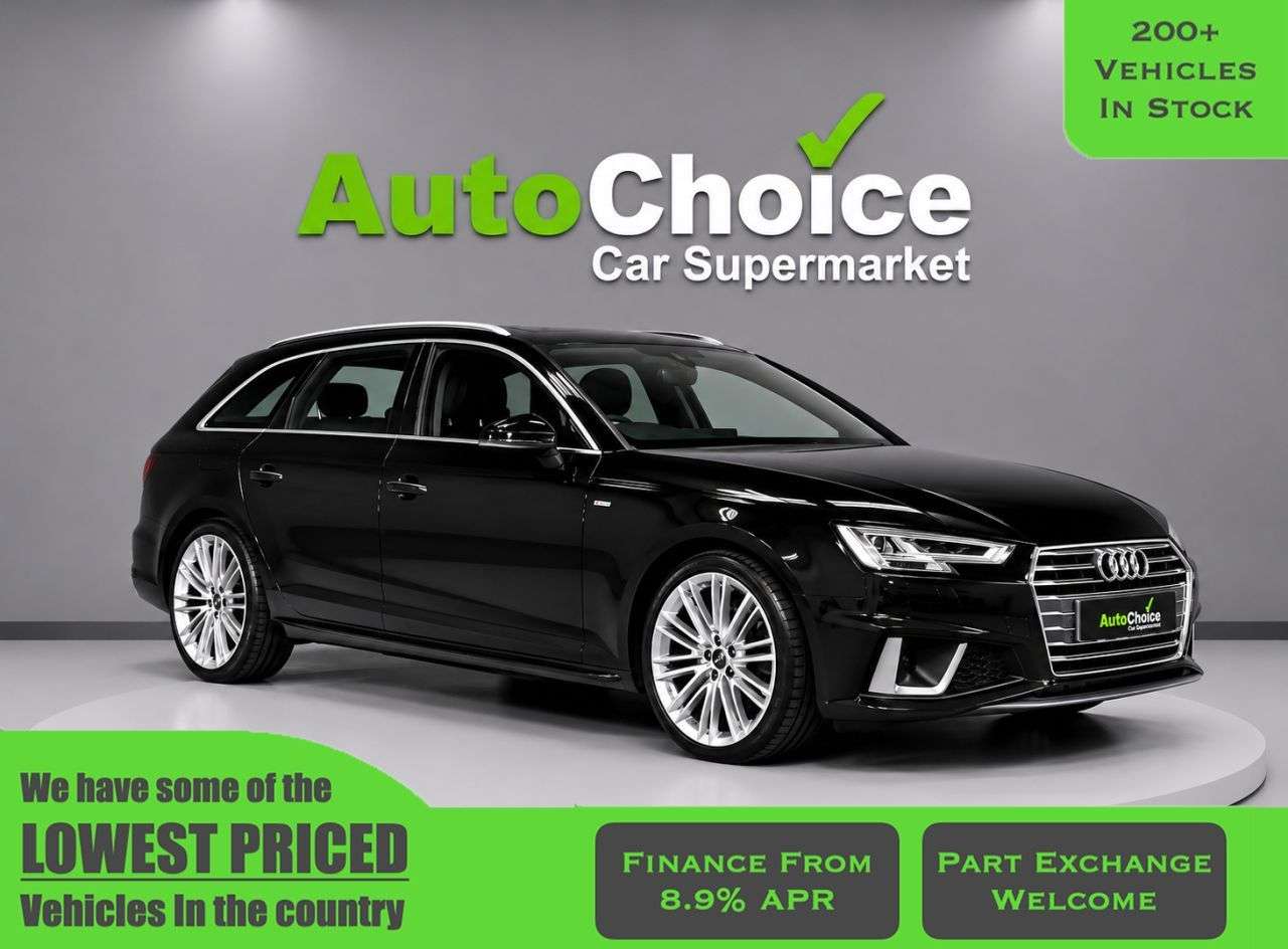 A 2019 AUDI A4 AVANT 2.0 TFSI 35 S line Estate 5dr Petrol Manual Euro 6 (s/s) (150 ps) in Blackb A 2019 AUDI A4 AVANT 2.0 TFSI 35 S line Estate 5dr Petrol Manual Euro 6 (s/s) (150 ps) in Blackb