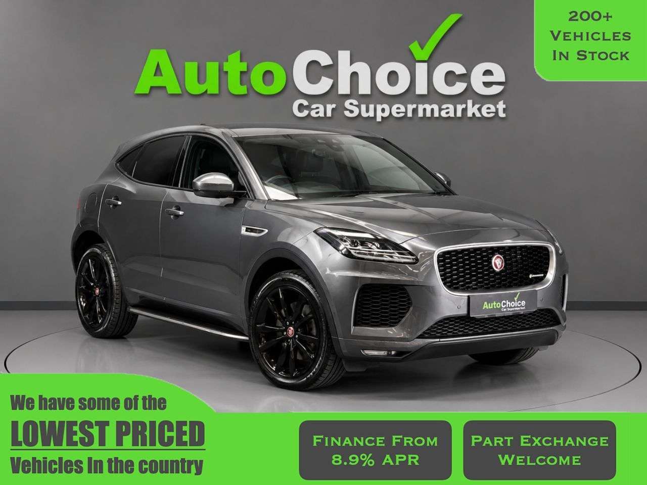 A 2019 JAGUAR E-PACE 2.0 P200 R-Dynamic SE SUV 5dr Petrol Auto AWD Euro 6 (s/s) (200 ps) A 2019 JAGUAR E-PACE 2.0 P200 R-Dynamic SE SUV 5dr Petrol Auto AWD Euro 6 (s/s) (200 ps)