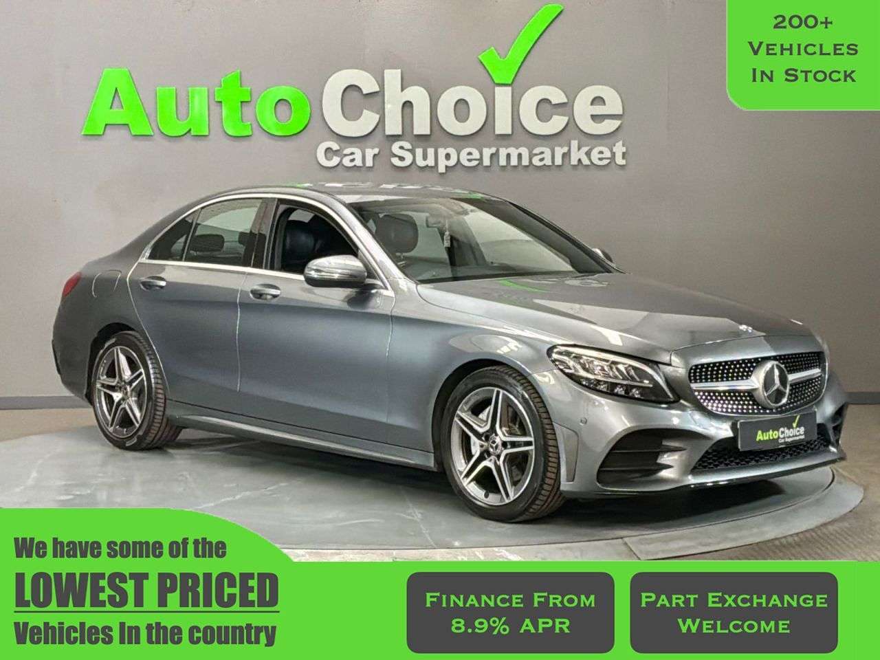 A 2018 MERCEDES-BENZ C-CLASS 1.5 C200 MHEV EQ Boost AMG Line Saloon 4dr Petrol G-Tronic+ Euro 6 (s/s) (1 A 2018 MERCEDES-BENZ C-CLASS 1.5 C200 MHEV EQ Boost AMG Line Saloon 4dr Petrol G-Tronic+ Euro 6 (s/s) (1