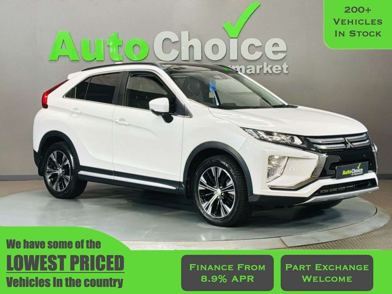 A 2018 MITSUBISHI ECLIPSE CROSS 1.5T 4 SUV 5dr Petrol CVT 4WD Euro 6 (s/s) (163 ps) *Amazing Finance Option A 2018 MITSUBISHI ECLIPSE CROSS 1.5T 4 SUV 5dr Petrol CVT 4WD Euro 6 (s/s) (163 ps) *Amazing Finance Option