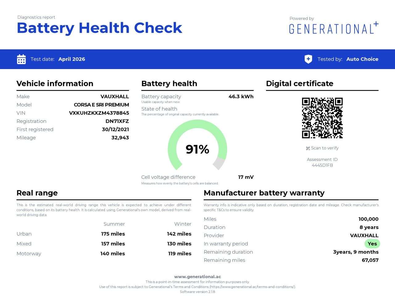 A 2021 VAUXHALL CORSA-E 50kWh SRi Premium Hatchback 5dr Electric Auto (136 ps) in Blackburn *CHOICE A 2021 VAUXHALL CORSA-E 50kWh SRi Premium Hatchback 5dr Electric Auto (136 ps) in Blackburn *CHOICE