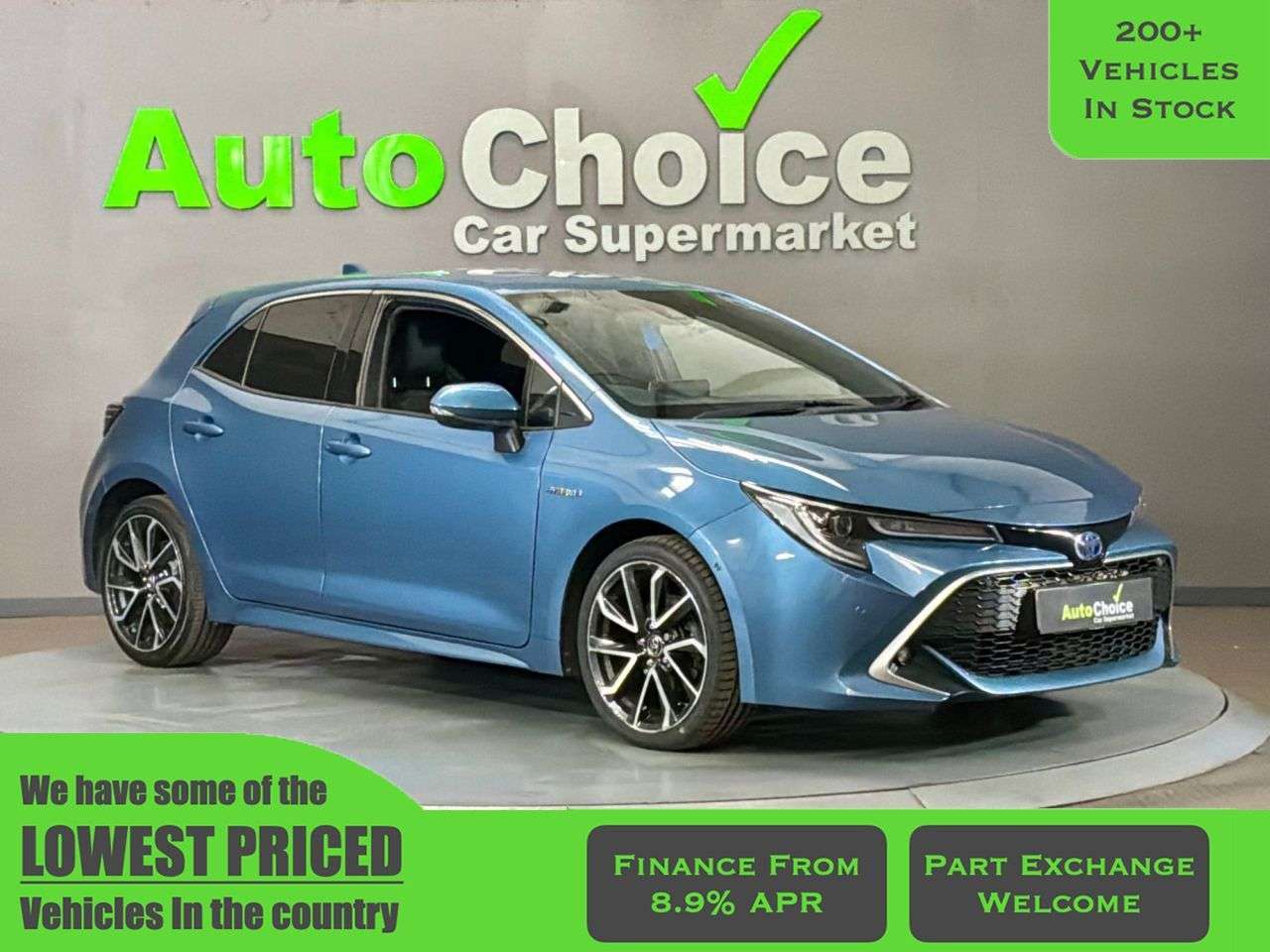 A 2019 TOYOTA COROLLA 1.8 VVT-h Excel Hatchback 5dr Petrol Hybrid CVT Euro 6 (s/s) (122 ps) in Bl A 2019 TOYOTA COROLLA 1.8 VVT-h Excel Hatchback 5dr Petrol Hybrid CVT Euro 6 (s/s) (122 ps) in Bl