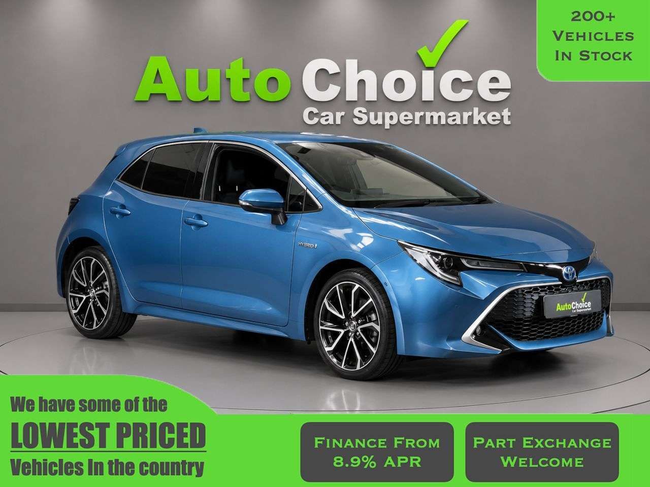 A 2019 TOYOTA COROLLA 1.8 VVT-h Excel Hatchback 5dr Petrol Hybrid CVT Euro 6 (s/s) (122 ps) in Bl A 2019 TOYOTA COROLLA 1.8 VVT-h Excel Hatchback 5dr Petrol Hybrid CVT Euro 6 (s/s) (122 ps) in Bl