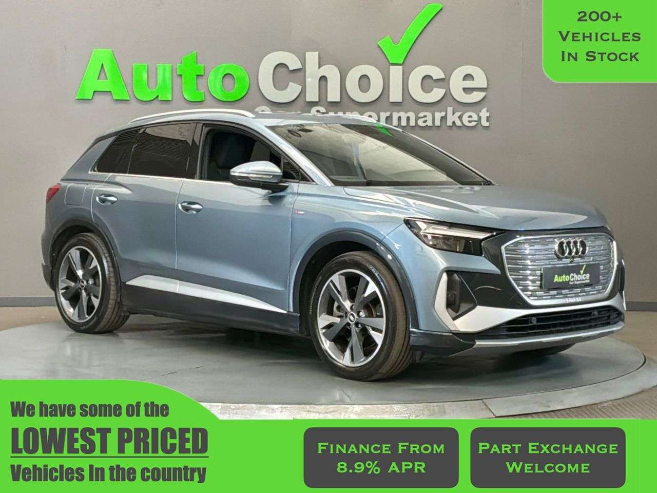 A 2021 AUDI Q4 E-TRON 40 S line SUV 5dr Electric Auto 82kWh (204 ps) in Blackburn Finance Availab A 2021 AUDI Q4 E-TRON 40 S line SUV 5dr Electric Auto 82kWh (204 ps) in Blackburn Finance Availab