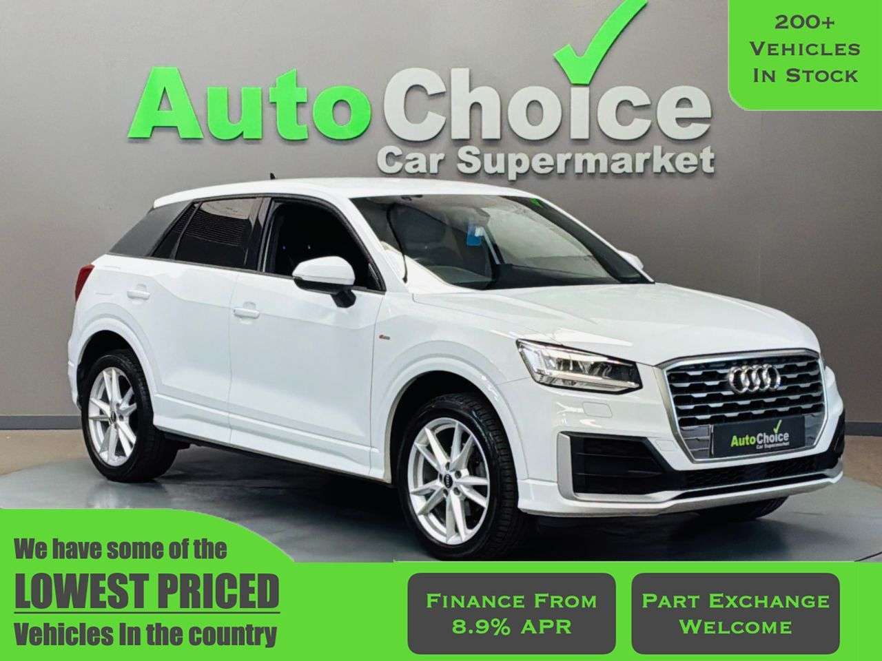 A 2020 AUDI Q2 1.5 TFSI CoD 35 S line SUV 5dr Petrol S Tronic Euro 6 (s/s) (150 ps) in Bla A 2020 AUDI Q2 1.5 TFSI CoD 35 S line SUV 5dr Petrol S Tronic Euro 6 (s/s) (150 ps) in Bla