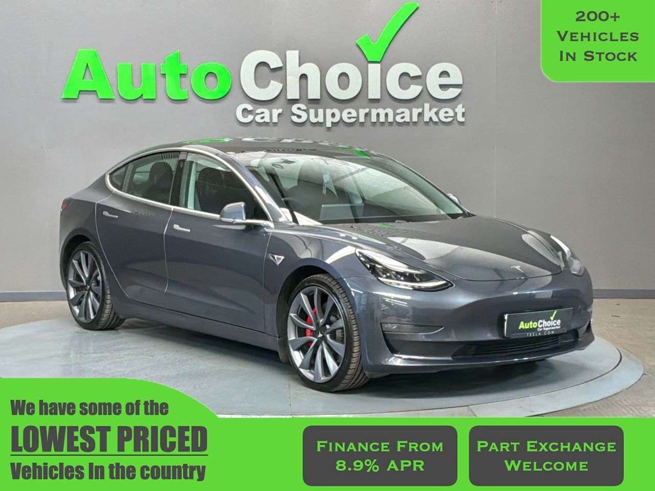A 2020 TESLA MODEL 3 (Dual Motor) Performance Saloon 4dr Electric Auto 4WDE (Performance Upgrade A 2020 TESLA MODEL 3 (Dual Motor) Performance Saloon 4dr Electric Auto 4WDE (Performance Upgrade