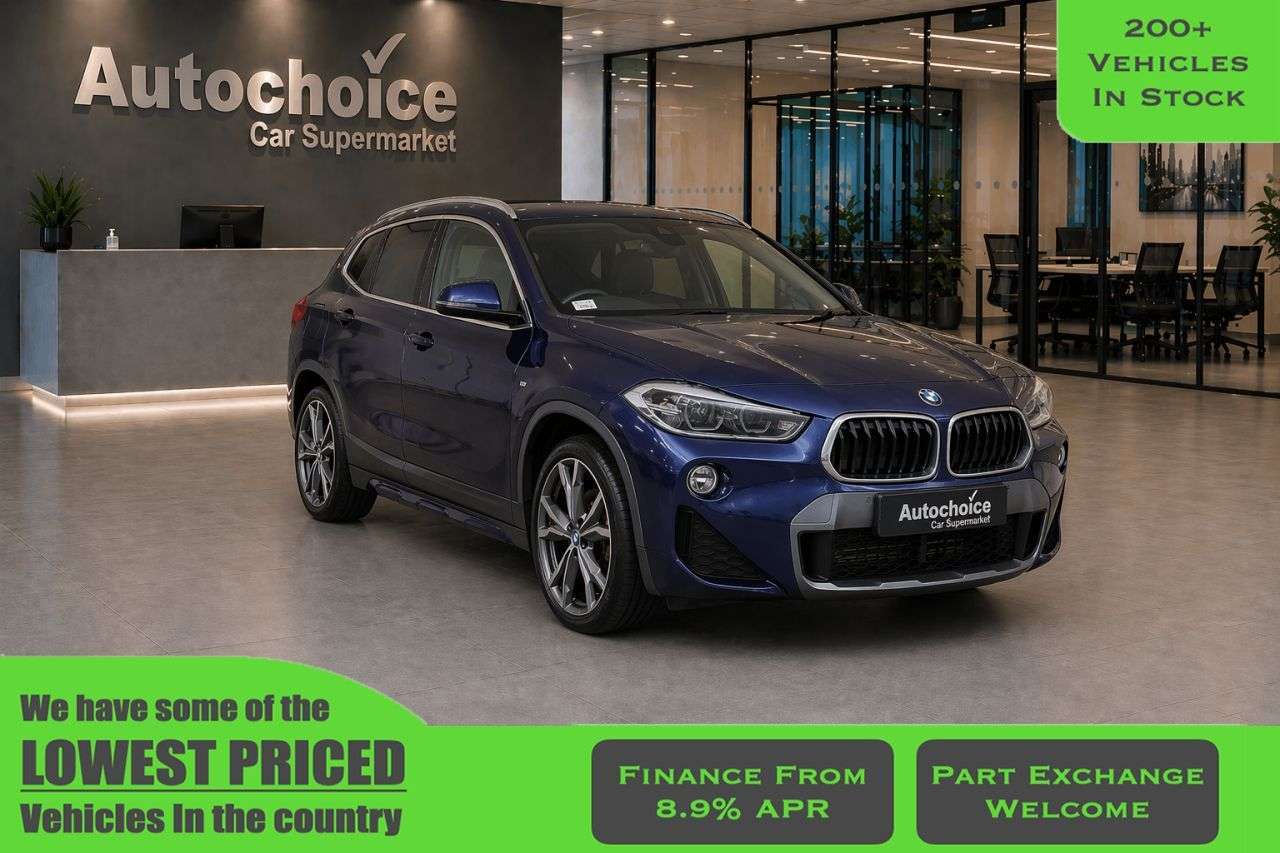 A 2018 BMW X2 2.0 20i M Sport X SUV 5dr Petrol DCT sDrive Euro 6 (s/s) (192 ps) Finance A A 2018 BMW X2 2.0 20i M Sport X SUV 5dr Petrol DCT sDrive Euro 6 (s/s) (192 ps) Finance A