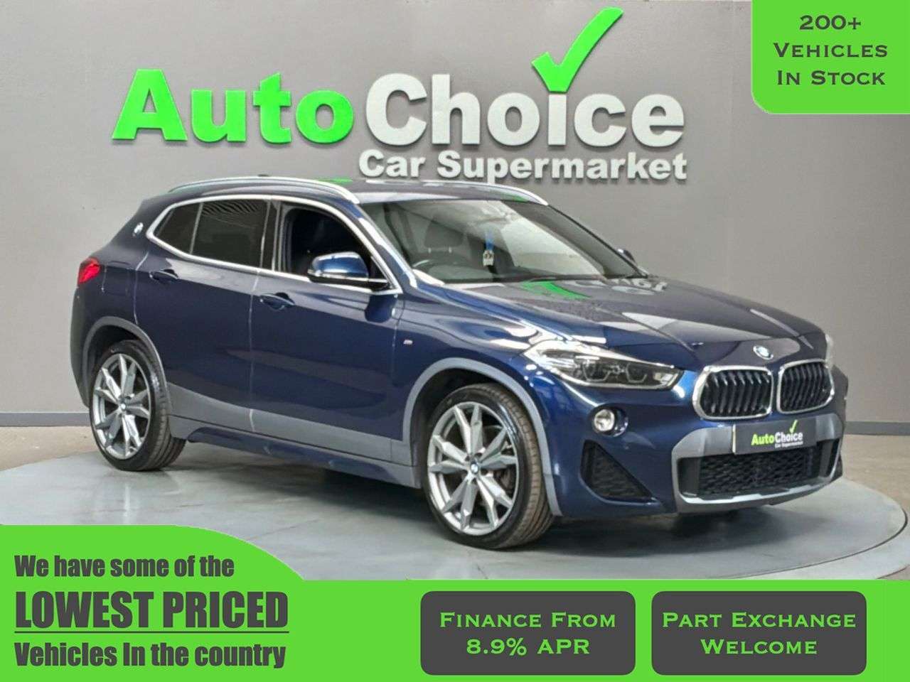 A 2018 BMW X2 2.0 20i M Sport X SUV 5dr Petrol DCT sDrive Euro 6 (s/s) (192 ps) in Blackb A 2018 BMW X2 2.0 20i M Sport X SUV 5dr Petrol DCT sDrive Euro 6 (s/s) (192 ps) in Blackb