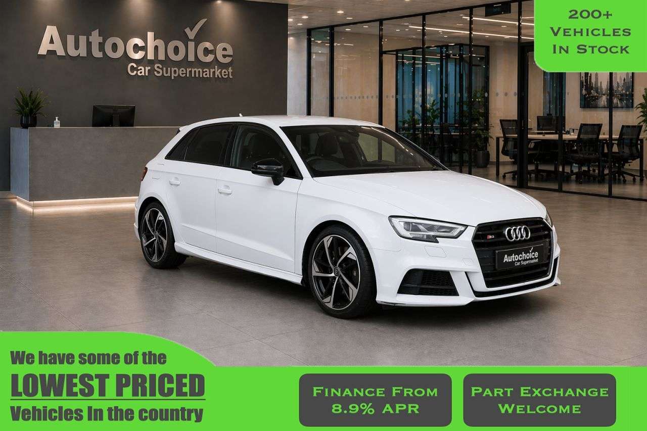 A 2019 AUDI S3 2.0 TFSI Black Edition Sportback 5dr Petrol S Tronic quattro Euro 6 (s/s) ( A 2019 AUDI S3 2.0 TFSI Black Edition Sportback 5dr Petrol S Tronic quattro Euro 6 (s/s) (