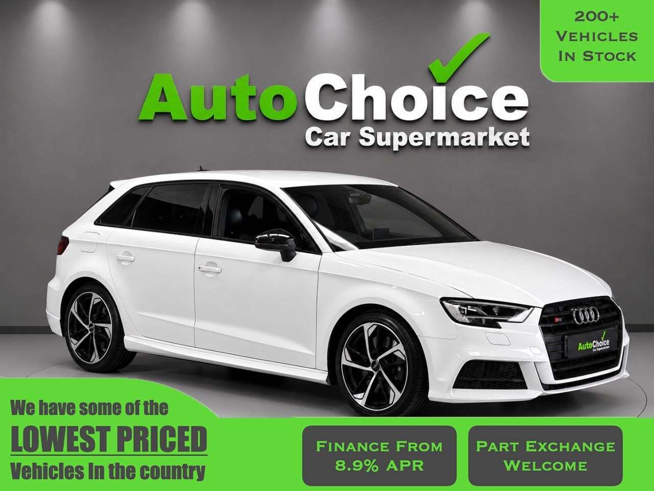 A 2019 AUDI S3 2.0 TFSI Black Edition Sportback 5dr Petrol S Tronic quattro Euro 6 (s/s) ( A 2019 AUDI S3 2.0 TFSI Black Edition Sportback 5dr Petrol S Tronic quattro Euro 6 (s/s) (