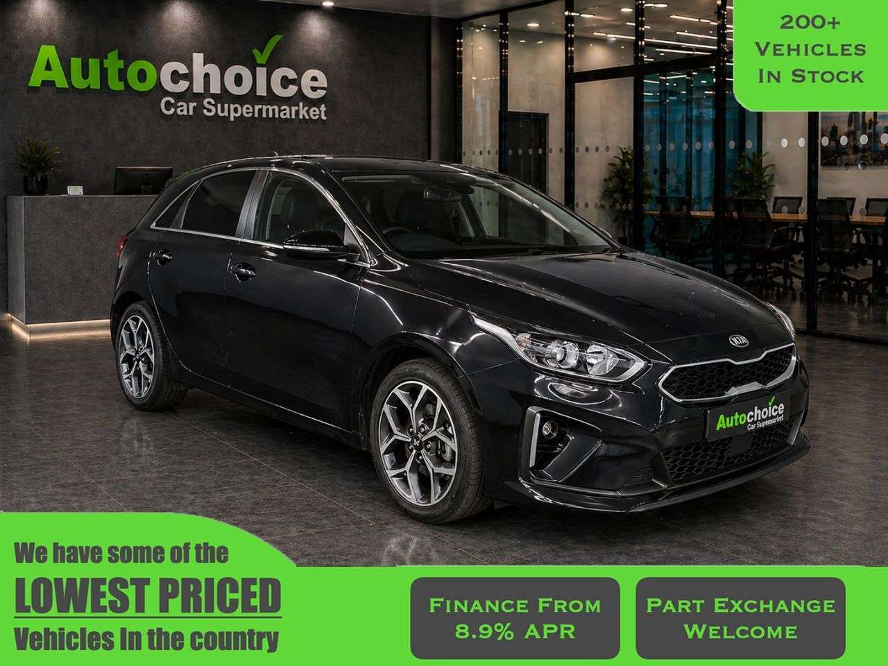 A 2019 KIA CEED 1.4 T-GDi GT-Line Hatchback 5dr Petrol Manual Euro 6 (s/s) (138 bhp) in Bla A 2019 KIA CEED 1.4 T-GDi GT-Line Hatchback 5dr Petrol Manual Euro 6 (s/s) (138 bhp) in Bla