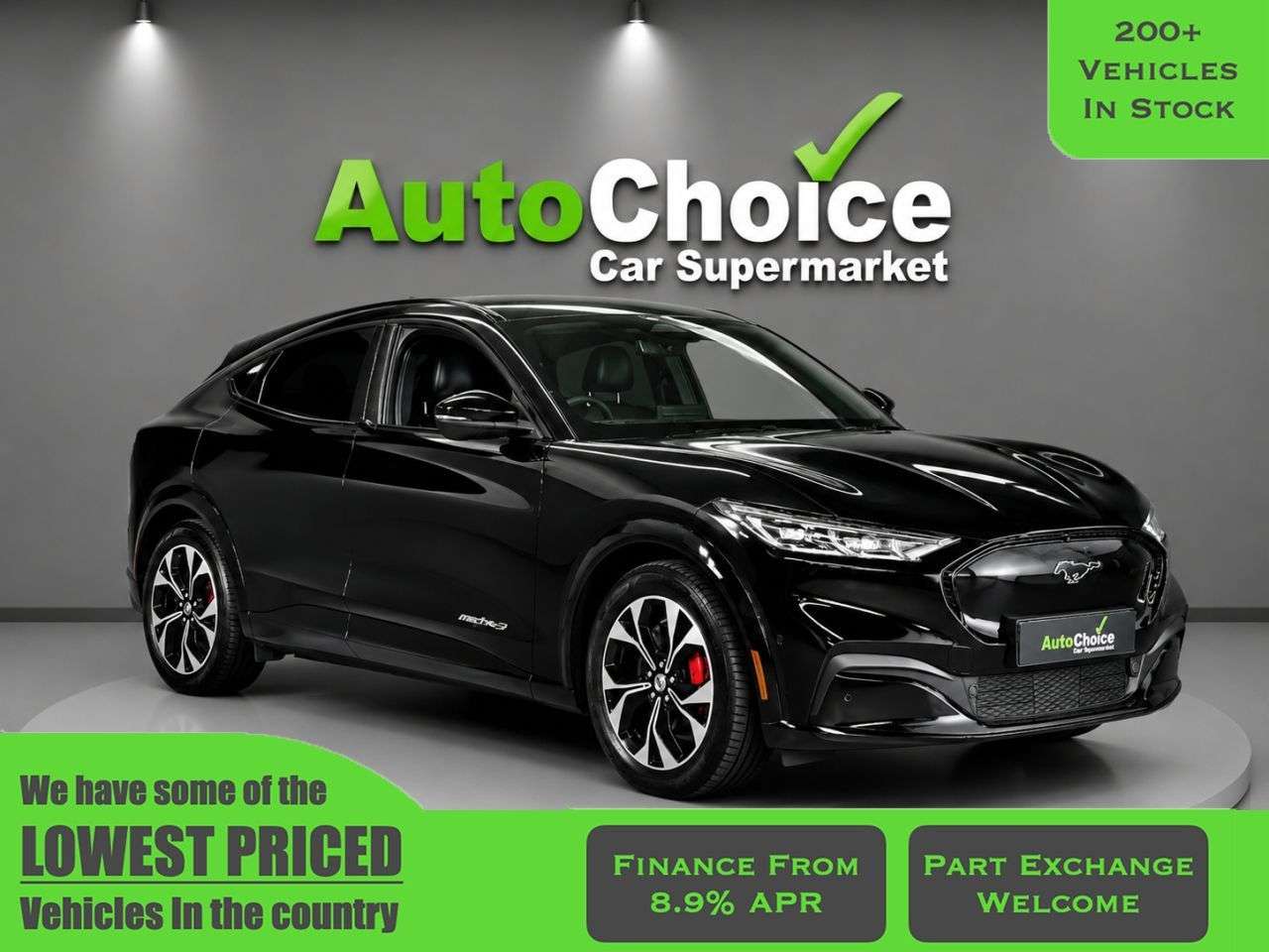 A 2021 FORD MUSTANG MACH-E Extended Range 91kWh SUV 5dr Electric Automatic AWD (351 ps) in Blackburn F A 2021 FORD MUSTANG MACH-E Extended Range 91kWh SUV 5dr Electric Automatic AWD (351 ps) in Blackburn F