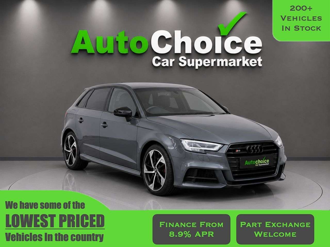 A 2020 AUDI S3 2.0 TFSI Black Edition Sportback 5dr Petrol S Tronic quattro Euro 6 (s/s) ( A 2020 AUDI S3 2.0 TFSI Black Edition Sportback 5dr Petrol S Tronic quattro Euro 6 (s/s) (