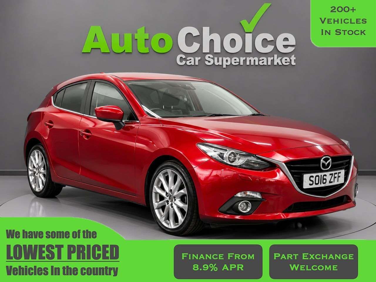 A 2016 MAZDA MAZDA3 2.2 SKYACTIV-D Sport Nav Hatchback 5dr Diesel Manual Euro 6 (s/s) (150 ps) A 2016 MAZDA MAZDA3 2.2 SKYACTIV-D Sport Nav Hatchback 5dr Diesel Manual Euro 6 (s/s) (150 ps)