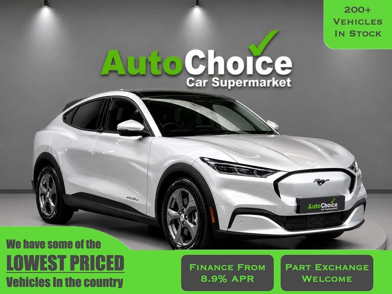 A 2022 FORD MUSTANG MACH-E Standard Range 70kWh SUV 5dr Electric Automatic (269 ps) in Blackburn Finan A 2022 FORD MUSTANG MACH-E Standard Range 70kWh SUV 5dr Electric Automatic (269 ps) in Blackburn Finan
