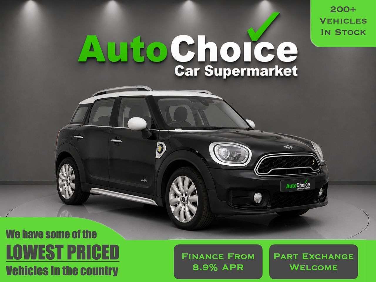 A 2019 MINI COUNTRYMAN 1.5 7.6kWh GPF Cooper SE SUV 5dr Petrol Plug-in Hybrid Auto ALL4 Euro 6 (s/ A 2019 MINI COUNTRYMAN 1.5 7.6kWh GPF Cooper SE SUV 5dr Petrol Plug-in Hybrid Auto ALL4 Euro 6 (s/