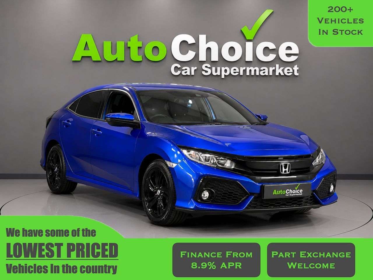 A 2019 HONDA CIVIC 1.0 VTEC Turbo SR Hatchback 5dr Petrol Manual Euro 6 (s/s) (126 ps) in Blac A 2019 HONDA CIVIC 1.0 VTEC Turbo SR Hatchback 5dr Petrol Manual Euro 6 (s/s) (126 ps) in Blac
