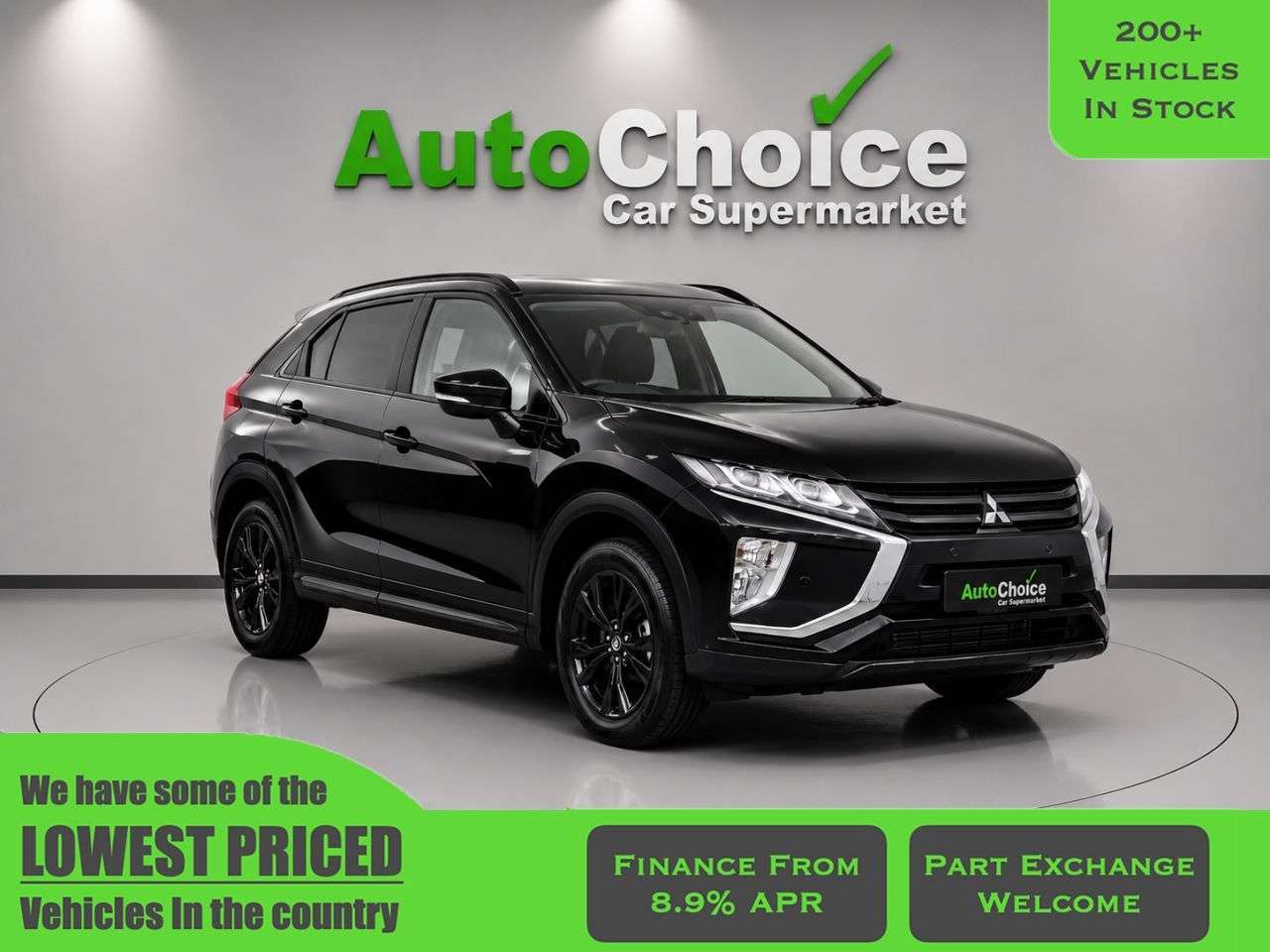 A 2019 MITSUBISHI ECLIPSE CROSS 1.5T Black SUV 5dr Petrol CVT 4WD Euro 6 (s/s) (163 ps) in Blackburn Financ A 2019 MITSUBISHI ECLIPSE CROSS 1.5T Black SUV 5dr Petrol CVT 4WD Euro 6 (s/s) (163 ps) in Blackburn Financ